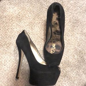 Sam Edelman peep toe pumps.